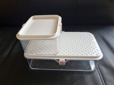 Dvě dózy na potraviny do ledničky Tescoma