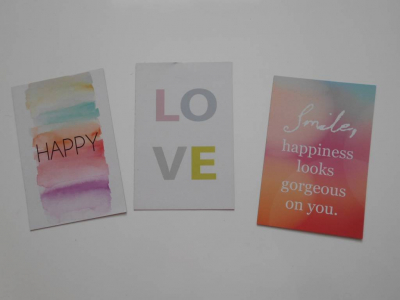 3x pohlednicová karta