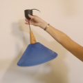 Závěsná lampa modrá