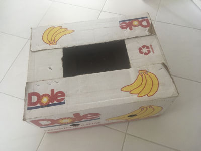 Krabice od bananu na stehovani