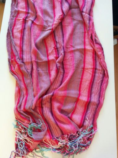 šátek, pléd růžový