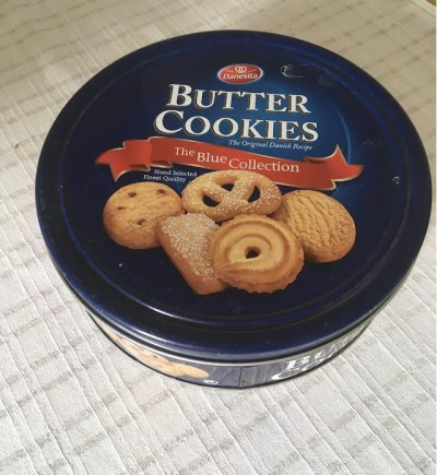 Dóza velká plechová