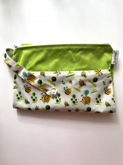 Přebalovací podložka v taštičce - včelky