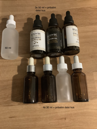 Kapatkove lahvicky - ruzne velikosti