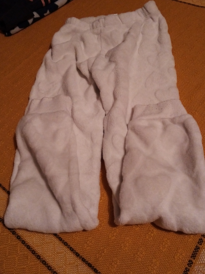 tepláčky bílé měkke silné