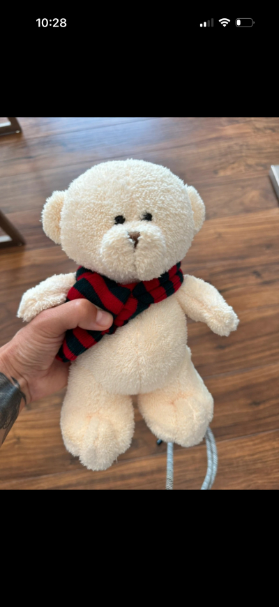 Plysovy medved v darkove krabici