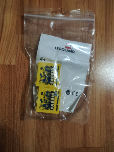 2 lego kostky z Legolandu z Německa