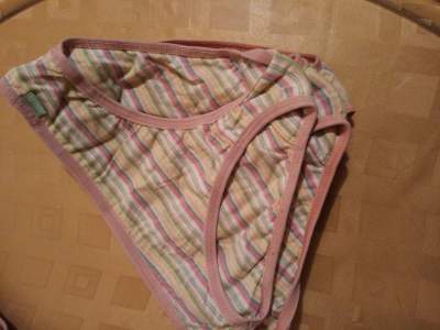 kalhotky pruh s růž gumičkou