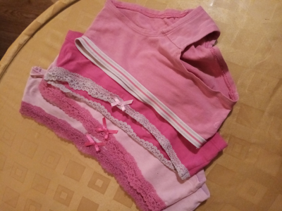 růžové , různé velikosti