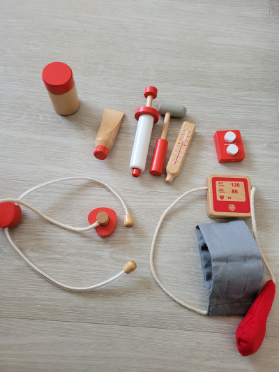 Dětská dřevěná sada doktor