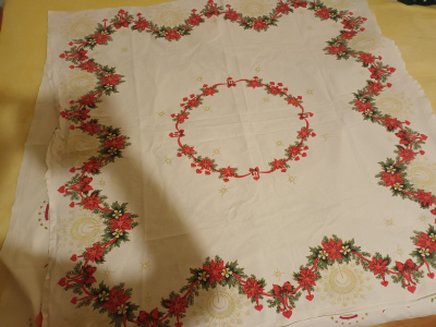 Vánoční ubrus s Vánoční hvězdou