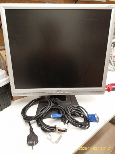 LCD monitor Acer AL1917 – 17", DVI + VGA