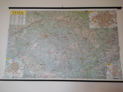 NÁSTĚNNÁ MAPA ČR