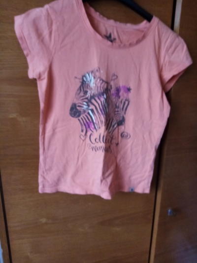 růž.tričko x obrázkem zebry