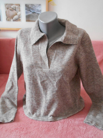 Svert šedý širší střih zn. Pieces vel. M