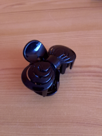 KLIPS DO VLASŮ černý 6 cm