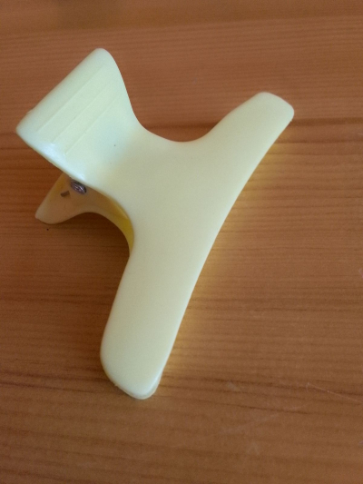 KLIPS DO VLASŮ žlutý 8 cm