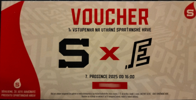 Poukaz na vstupenku na hokej Sparty