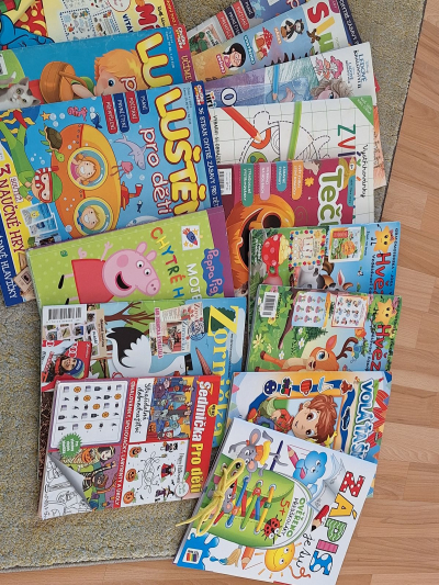 Dětské časopisy a omalovanky - pouzite