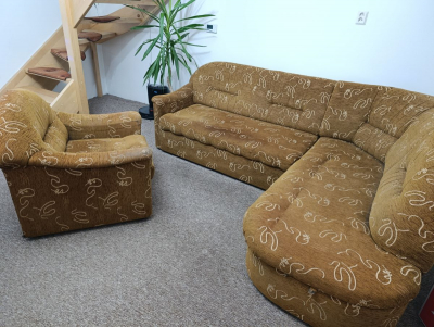 Rohová sedačka za odvoz