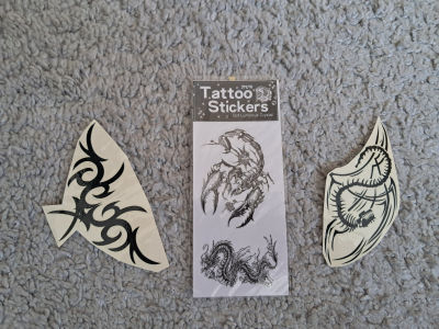 Tetovačky štír, drak, ornament