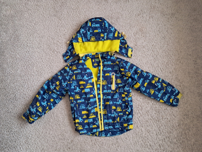 Dětská bunda s autíčky bez jezdce