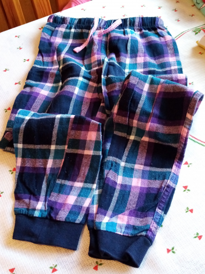 kostkaté kalhoty 6-7