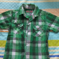 Košile károvaná zelená vel.110 Rebel