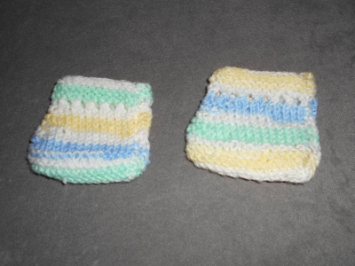 Kojenecké botičky/ťapičky pletené