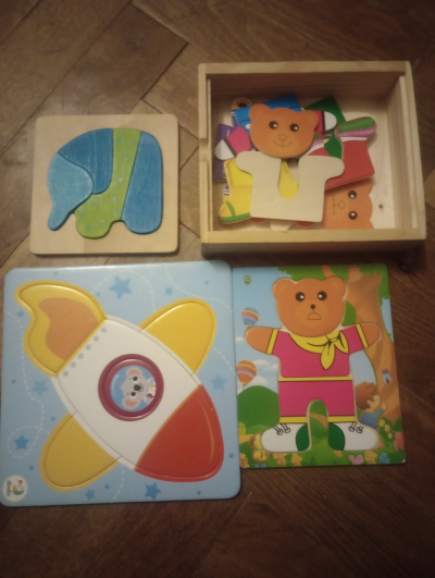 Dětské vkládačky, puzzle