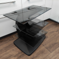 Designový skleněný stolek / stojan pod TV Benalex