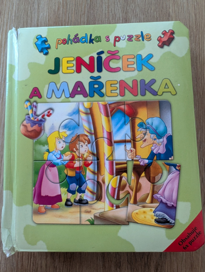 Kniha Jeníček a Mařenka se 6ti puzzle