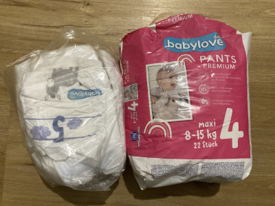 Dětské plenky - otevřené