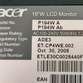LCD monitor Acer P194W