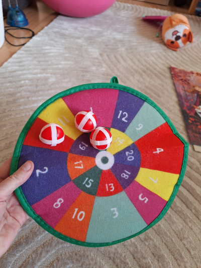 Terč s míčky na suchy zip