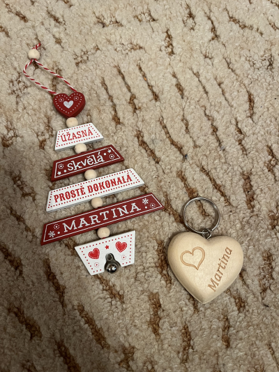 Přívěšky pro Martinu