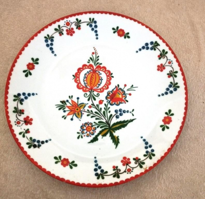 ručně malovaný talíř