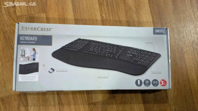 Silvecrest ergonomická bezdrátová klávesnice