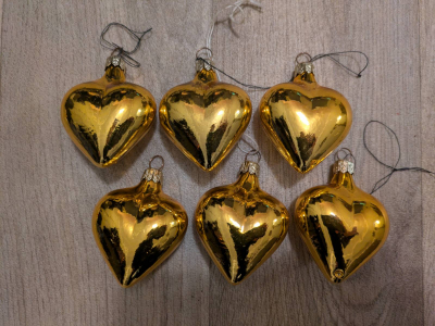 Vánoční ozdůbky - srdce