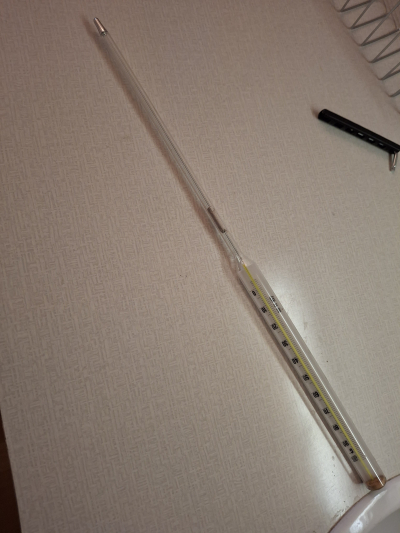 teploměr 0 ÷100°C, zavařovací , délka 0,5 m