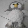 Plyšová sovička s otáčecí hlavou