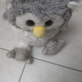 Plyšová sovička s otáčecí hlavou