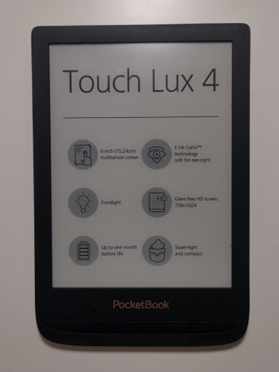 Čtečka PocketBook Touch Lux 4 + obal + nabíjecí kabel