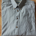 Pěkná pánská bavlněná košile vel. cca 41/43 jemný proužek