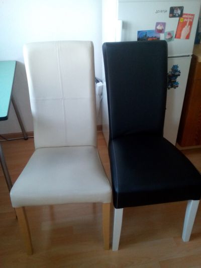 2 židle ekokůže
