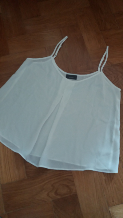 Bílý top / dámské tílko zn. Yessika C&A vel. M/L nový