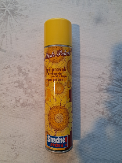 Slunečnicový olej ve spreji, po expiraci