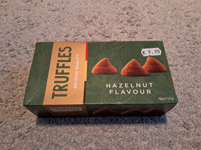 Truffles, čokoládové bonbony z Řecka, po expiraci