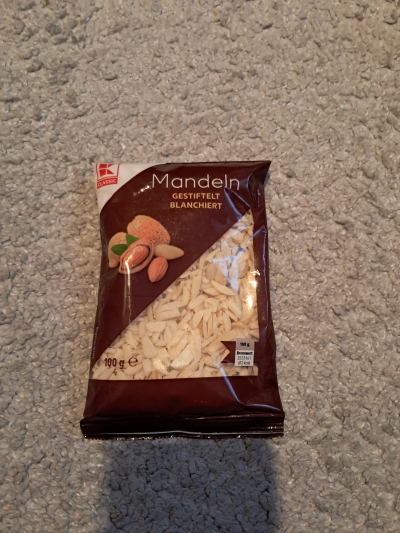 Nasekané mandle, po expiraci