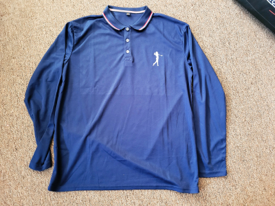 Modré triko s dlouhým rukávem vel. XL